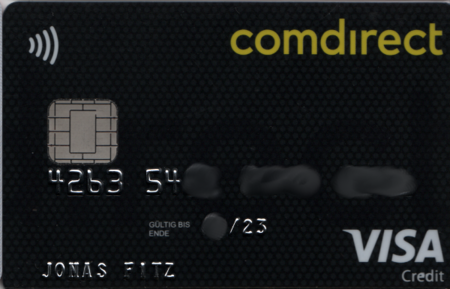 Comdirect VISA credit – EMV-Kartentest