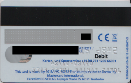 Meinebank Raiffeisenbank Hochtaunus Mastercard Directcard – EMV-Kartentest